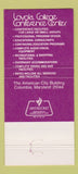 Matchbook Cover - Loyola College Conference Center Columbia MD 30 Strike