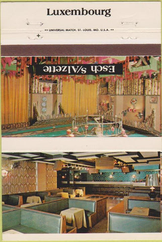 Matchbook Cover - Escho S Alzette Luxembourg Club Playboy 40 Strike