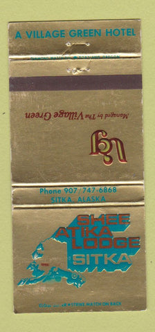 Matchbook Cover - Shee Atika Loge Sitka AK 30 Strike