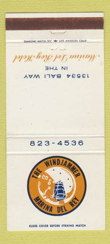 Matchbook Cover - Windjammer Marina Del Rey CA Hotel 30 Strike