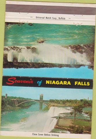 Matchbook Cover - Souvenir Niagara Falls  NY 40 Strike