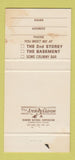 Matchbook Cover - 2nd Storey Basement Cabaret Marina Del Rey CA 30 Strike