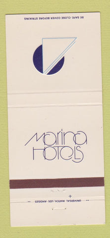 Matchbook Cover - Marina Hotels Marina Del Rey CA 30 Strike