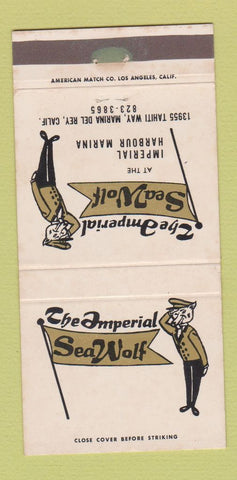 Matchbook Cover - Imperial Sea Wolf Marina Del Rey CA 30 Strike