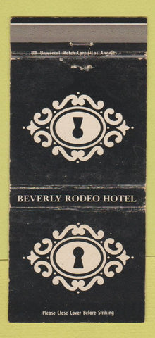 Matchbook Cover - Beverly Rodeo Hotel Beverly Hills CA WEAR 30 Strike