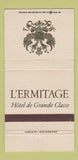 Matchbook Cover - L'Ermitage Hotel de Grande Classe Beverly Hills CA 30 Strike