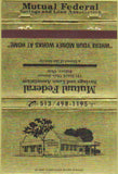 Matchbook Cover - Mutal Federal Savings Loan Sidney OH 40 Strike