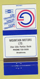 Matchbook Cover - Chevrolet Oldsmobile Buick Pontiac Strasbourg SK 30 Strike