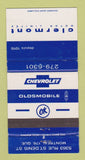 Matchbook Cover - Clermont Motors Chevrolet Oldsmobile Montreal QC 30 Strike