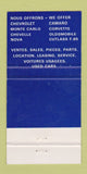 Matchbook Cover - Clermont Motors Chevrolet Oldsmobile Montreal QC 30 Strike