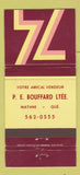 Matchbook Cover - 1974 Chevrolet Oldsmobile Matane QC 30 Strike