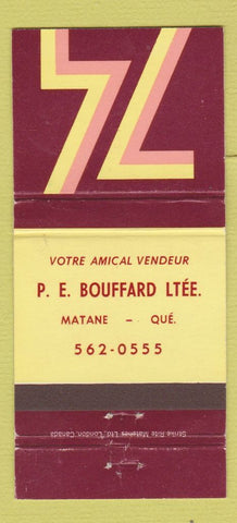 Matchbook Cover - 1974 Chevrolet Oldsmobile Matane QC 30 Strike