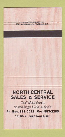 Matchbook Cover North Central Sales Ski Doo Snowmobiles Spiritwood SK 30 Strike