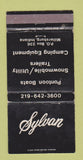 Matchbook Cover - Sylvan Trailers Pontoon Boats Millersburg IN WEAR 30 Strike