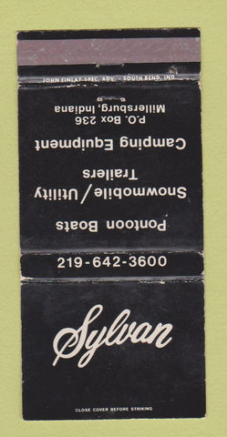 Matchbook Cover - Sylvan Trailers Pontoon Boats Millersburg IN WEAR 30 Strike