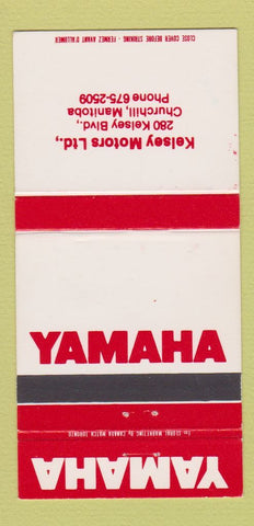 Matchbook Cover - Yamaha Kelsey Motors Churchill MB Snowmobiles? 30 Strike