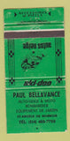 Matchbook Cover - Bombardier Snowmobiles Ste Angele De Monnoir QC WORN 30 Strike