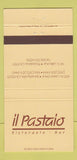 Matchbook Cover - Il Pasaio Ristorante Bar Pasadena Beverly Hills CA 30 Strike