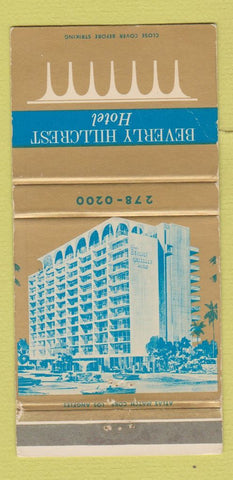 Matchbook Cover - Beverly Hillcrest Hotel Beverly Hills CA WEAR 30 Strike
