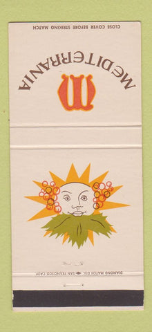 Matchbook Cover - Mediterrania Beverly Hills CA restaurant 30 Strike