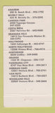 Matchbook Cover - Two Guys From Italy Restaurant CA CHAIN 30 Strike