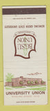 Matchbook Cover - University Union Bowling Green OH 30 Strike