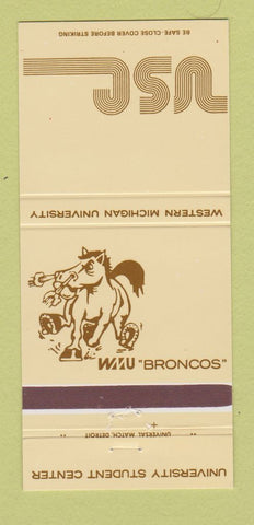 Matchbook Cover - Western Michigan University 30 Strike