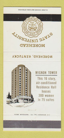 Matchbook Cover - Morehead State University Morehead KY 30 Strike