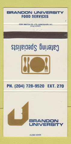 Matchbook Cover - Brandon University MB 30 Strike