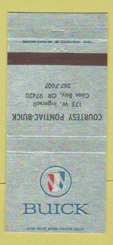 Matchbook Cover - Courtesy Pontiac Buick Coos Bay OR 30 Strike