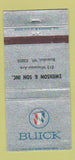 Matchbook Cover - Swenson and Son Buick Boscobel WI 30 Strike