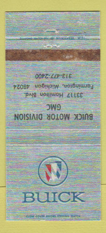 Matchbook Cover - Buick Motor Division GMC Farmington MI WORN 30 Strike