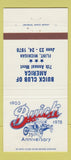 Matchbook Cover - Buick Club of America Flint MI 1978 Meet 30 Strike