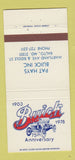 Matchbook Cover - Pat Hays Buick Baltimore MD 1978 30 Strike