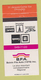 Matchbook Cover - Boivin Fils GMC Buick Pontiac Chicoutimi QC 30 Strike