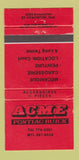 Matchbook Cover - Acme Pontiac Buick Montreal QC 30 Strike