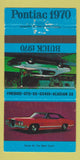 Matchbook Cover - 1970 Buick Pontiac GTO Firebird  Montmagny QC WEAR 30 Strike
