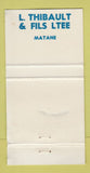 Matchbook Cover - 1970 Pontiac Buick Matane QC WORN 30 Strike