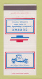 Matchbook Cover - Curran Chevrolet Oldsmobile Manistique MI 30 Strike