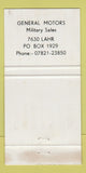 Matchbook Cover - Peppekus Chevrolet Oldsmobile Pontiac Buick Cadillac 30 Strike