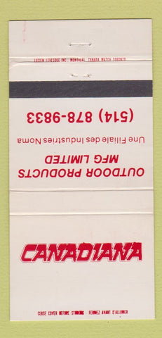 Matchbook Cover - Canadiana Outdoor Products Lawn Mowers 30 Strike