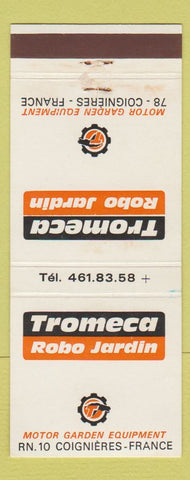 Matchbook Cover - Tromeca Robo Jardin Lawn Mowers France