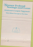 Matchbook Cover - Sooner Savings Bank Oklahoma 40 Strike