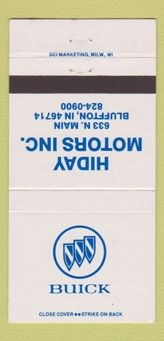 Matchbook Cover - Hiday Motors Buick Bluffton IN 30 Strike