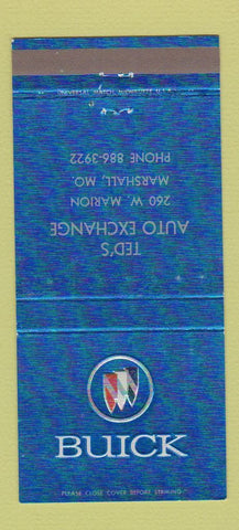 Matchbook Cover - Ted's Auto Buick Marshall MO WEAR 30 Strike