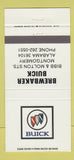 Matchbook Cover - Brewbaker Buick Montgomery AL 30 Strike