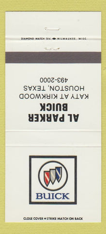 Matchbook Cover - Al Parker Buick Houston TX 30 Strike
