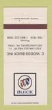Matchbook Cover - C Woods Buick Mechanicsburg PA 30 Strike