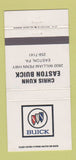 Matchbook Cover - Chris Kuhn Easton Buick PA WEAR 30 Strike