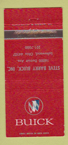 Matchbook Cover - Steve Barry Buick Lakewood OH WEAR 30 Strike